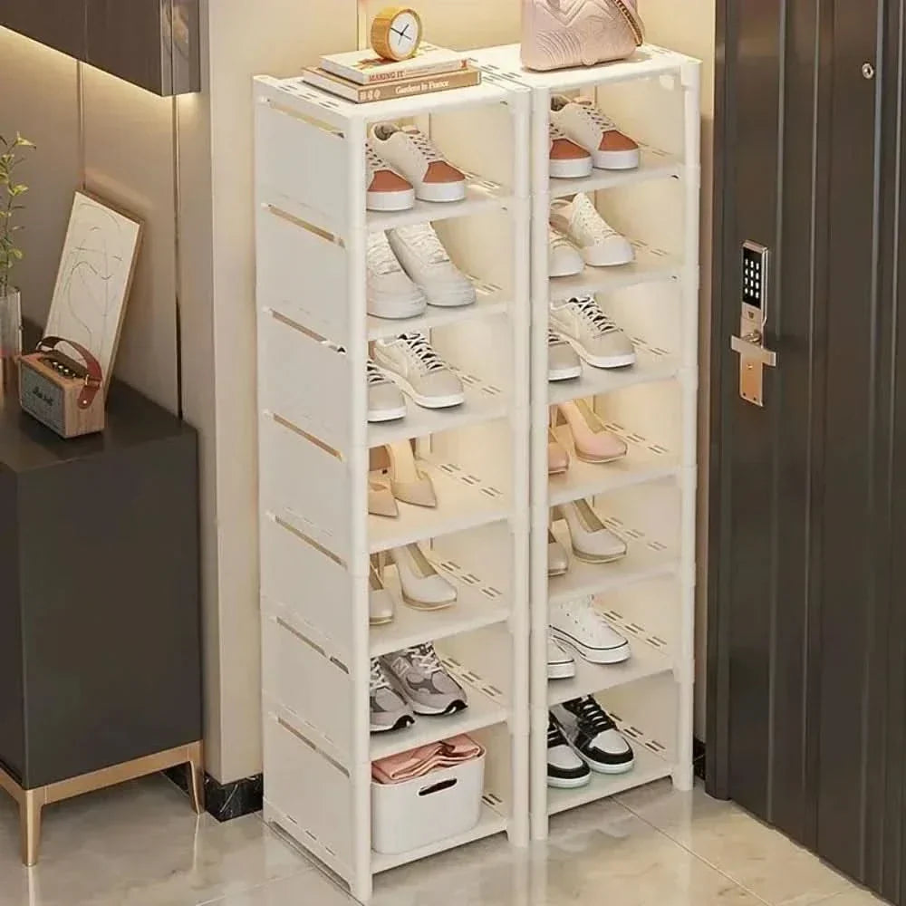 Skanto | ESTANTE PARA ZAPATOS SHOECORNER – Estante de zapatos estable para esquinas – Organización ahorradora de espacio con estilo