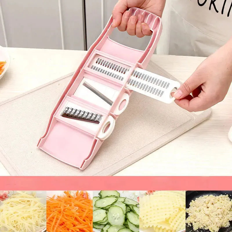 SlicePro – Mandolina multifuncional para verduras y frutas con mango | Brehn