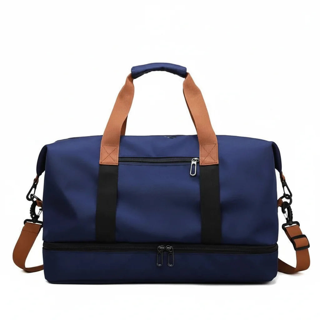 FITVOYAGE – Bolsa de deporte con compartimento para zapatos y compartimento húmedo
