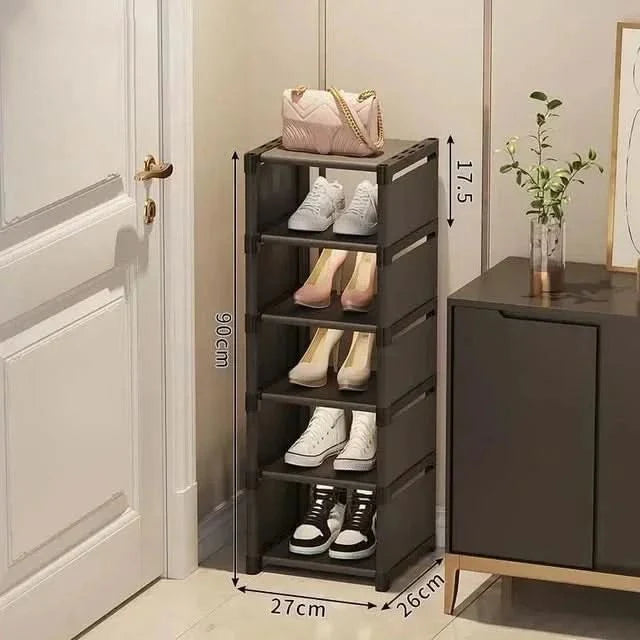 SPACERACK – Estante para zapatos que ahorra espacio para esquinas y espacios pequeños