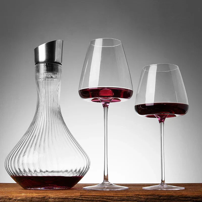 Juegos de 2, 4 y 6 Copas de Vino y Champán de Cristal Hechas a Mano - 4 Tamaños | Kalsten