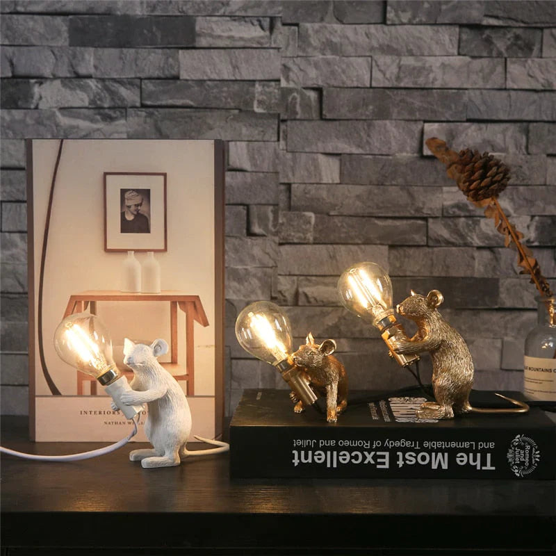 Lámpara de Mesa Ratón Adorable