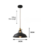Lámpara colgante retro-industrial – Lámpara vintage para cocina y bar