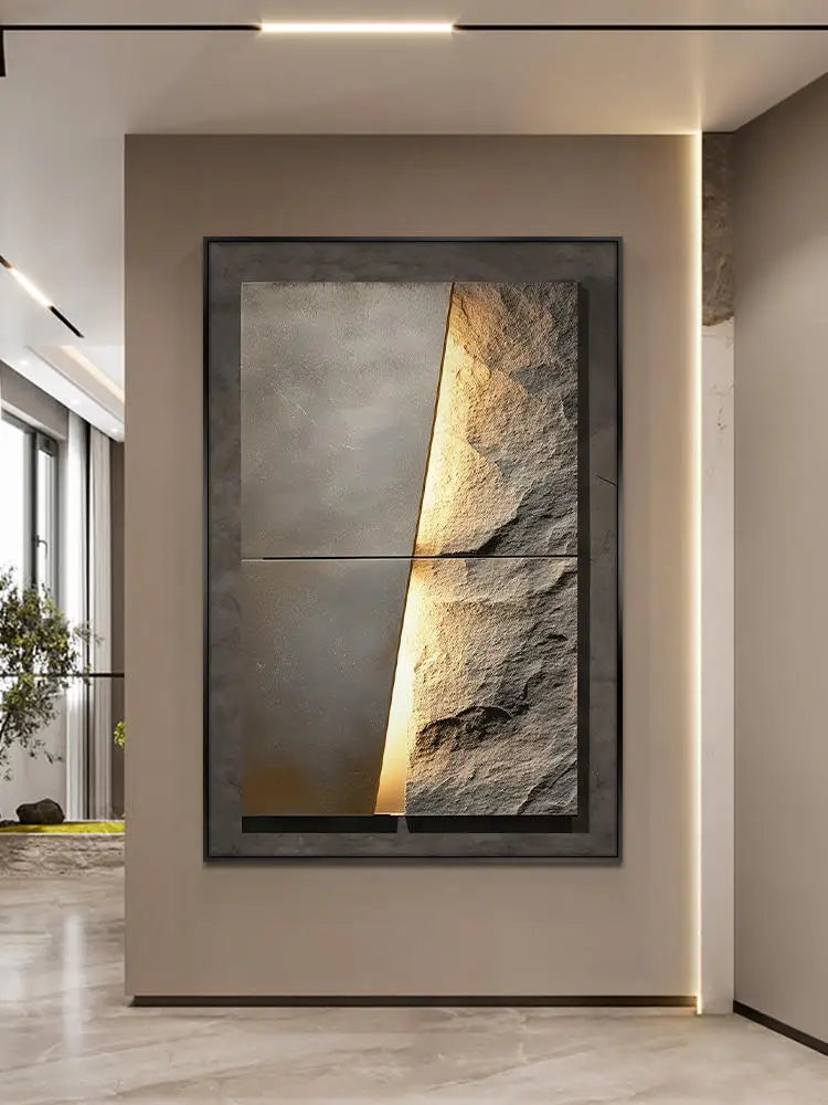 Lisslune | Nueva Lámpara de Pared de Porcelana LED con Textura de Roca