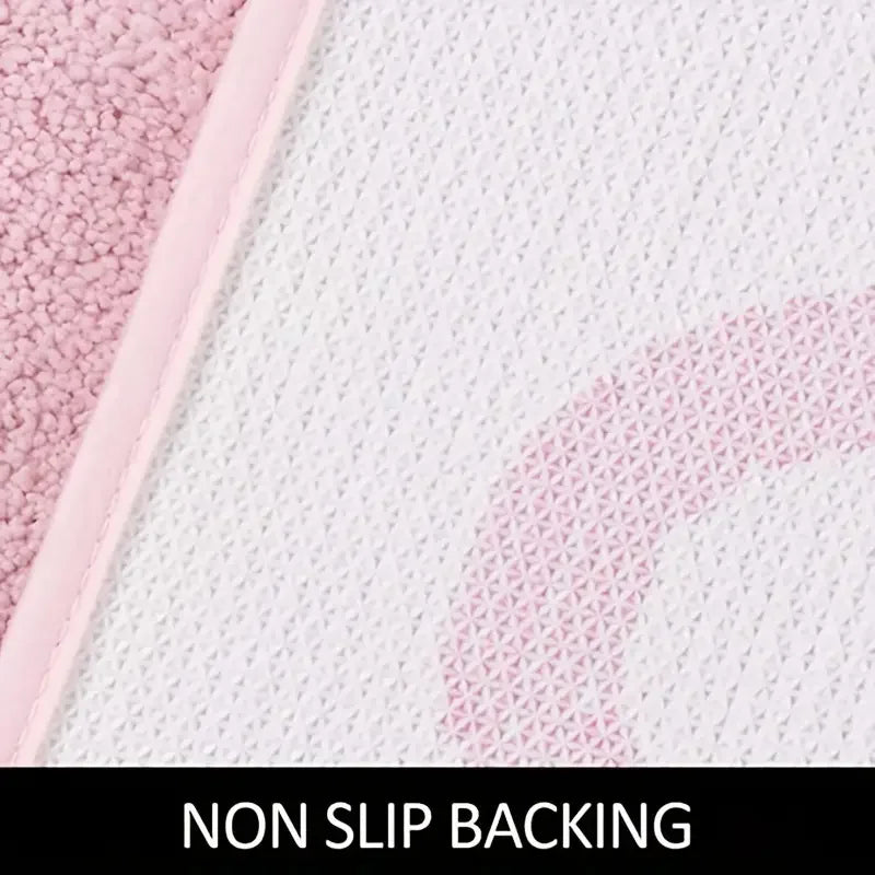 BlushNaked Alfombra de Diseño Acolchada – Rosa "Get Naked" Alfombra para Baño y Sala | Brehn