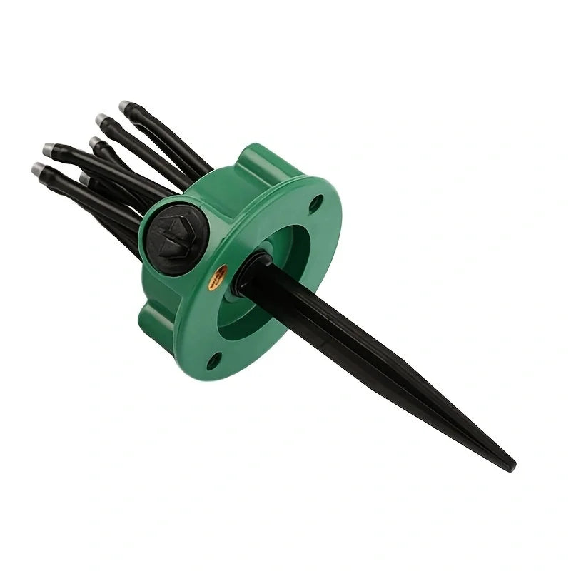 Sistema de Riego para Jardín 12 en 1 – Aspersor Ajustable con Riego de 360 Grados