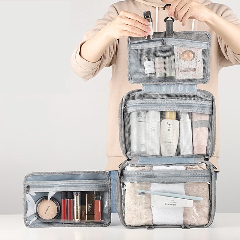 TRAVELTIDY – Organisateur de cosmétiques compact avec 4 compartiments