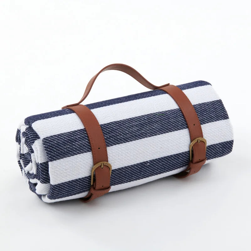 Manta de picnic impermeable con correa de cuero | Brehn