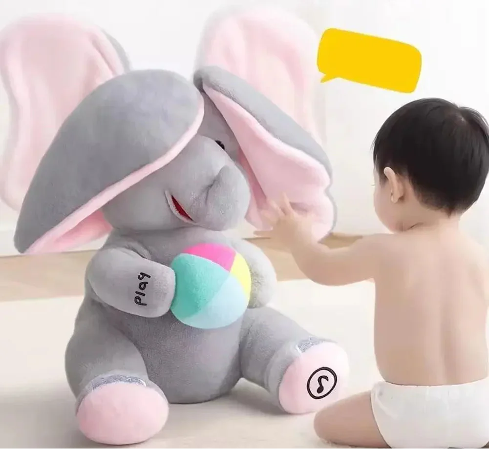 Peluches musical de elefante para bebé