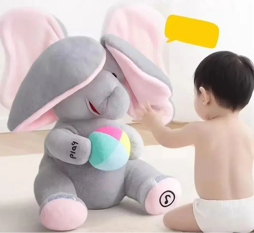 Peluches musical de elefante para bebé
