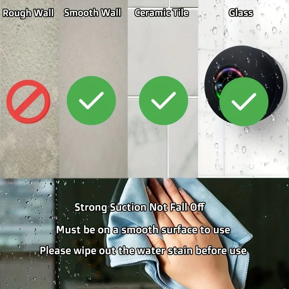 Altavoz de Ducha Soundplash | Impermeable y Inalámbrico | Con Ventosa y Bluetooth 5.0