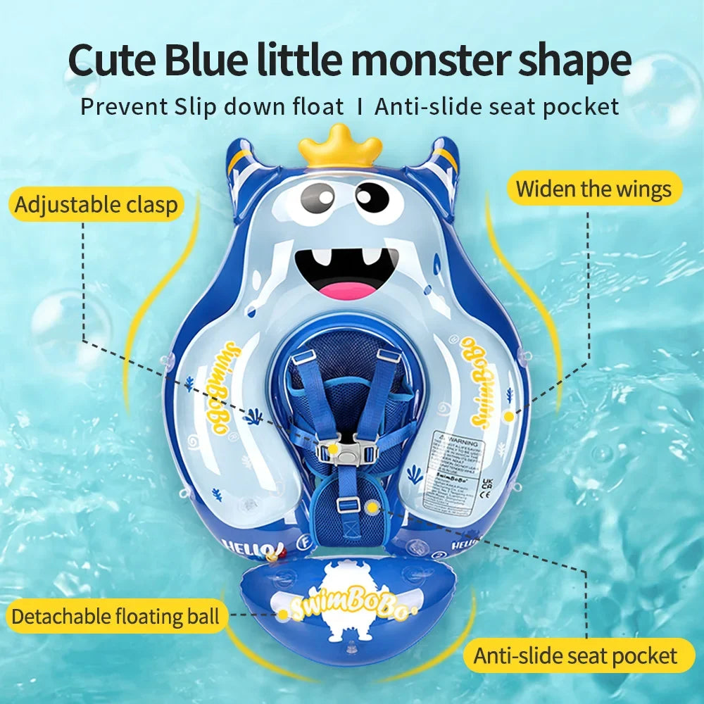 Kalsten | Anillo de natación para bebés AquaBear | Diversión segura en el agua para bebés | Para 6–36 meses | PVC ecológico