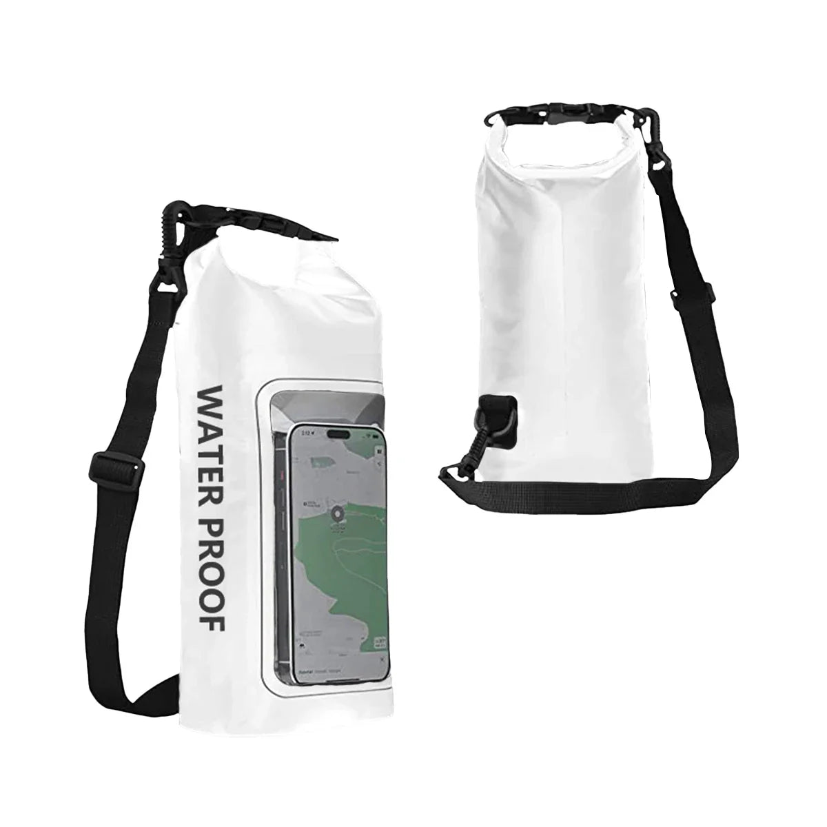 AquaVault Bolsa Impermeable de 2L | Con Ventana Táctil | Bolsa de Exterior para Kayak, Senderismo y Deportes Acuáticos