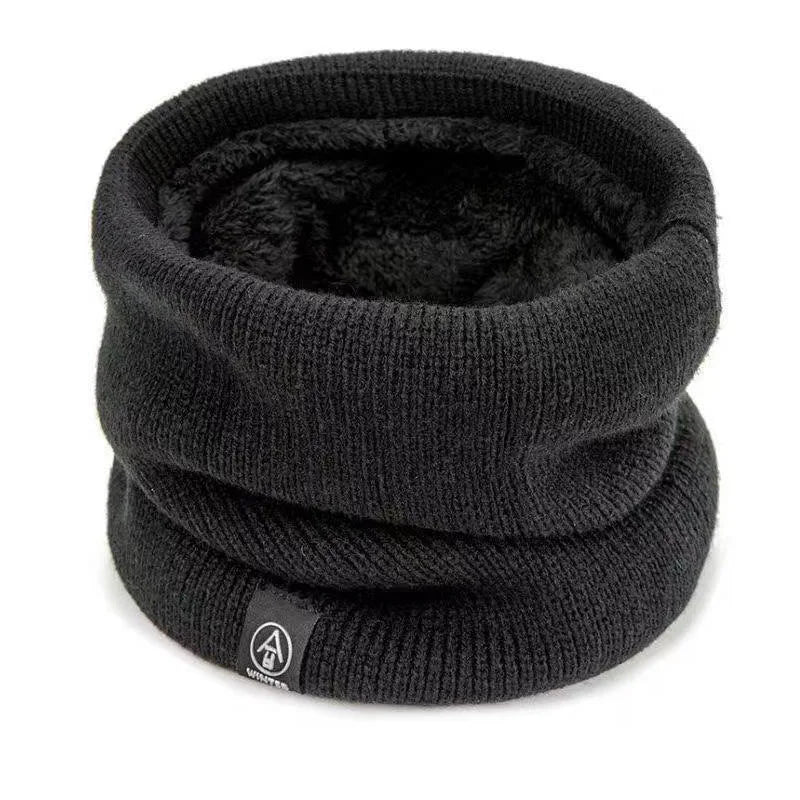 ThermoKnit Pro | Bufanda tubular térmica con forro de felpa | A prueba de viento y transpirable | Protector de cuello multifuncional ajustable para hombres y mujeres