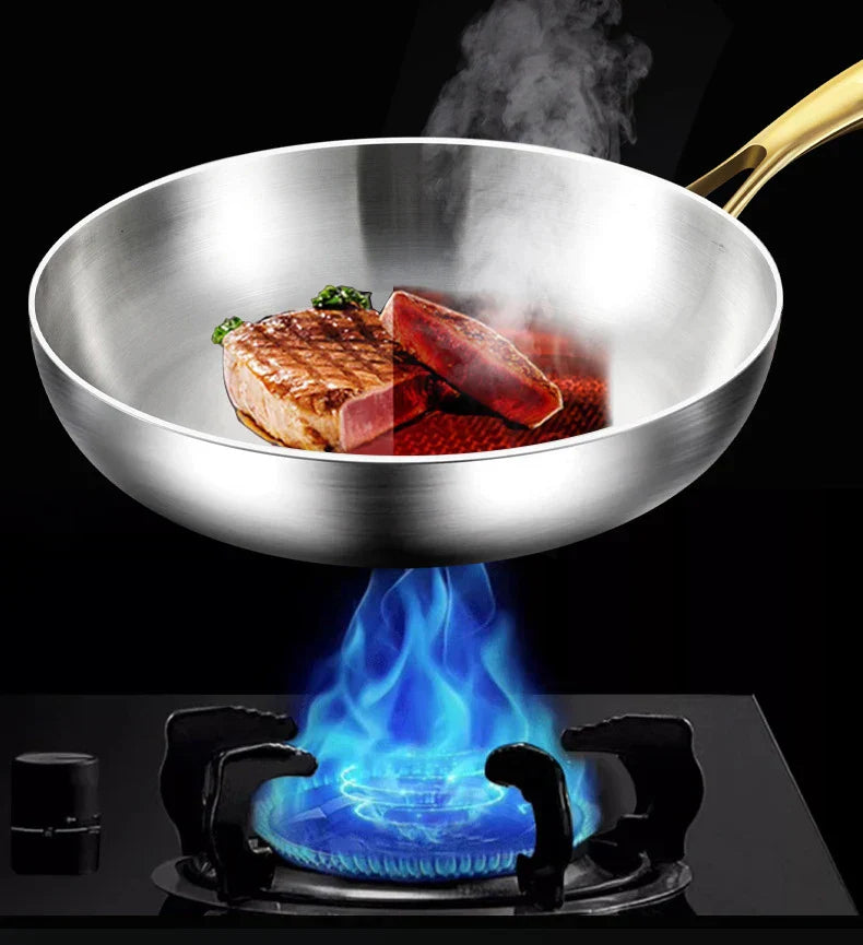 ChefSteel – Sartén de Acero Inoxidable Profesional para Gas e Inducción | Brehn