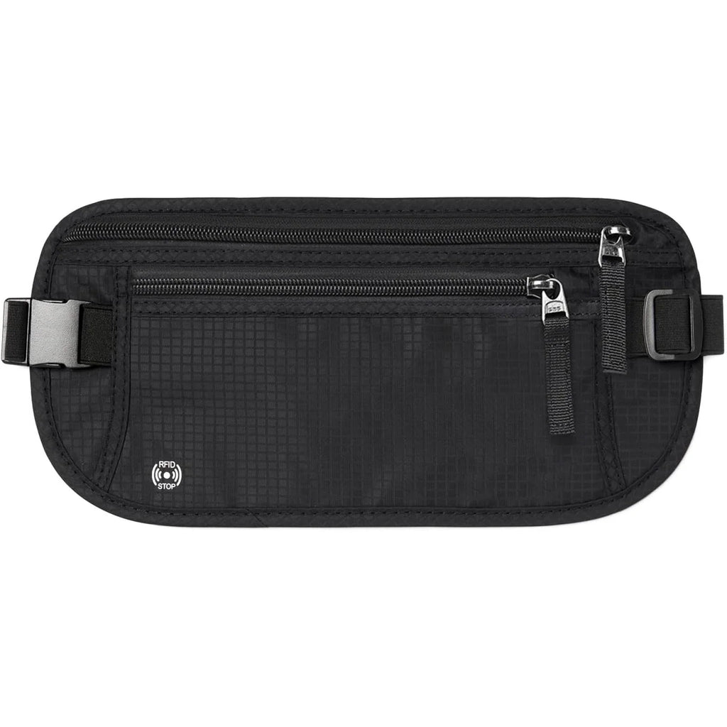 SafeTraveler Riñonera | Protección RFID | Compartimento de seguridad oculto | Para damas y caballeros
