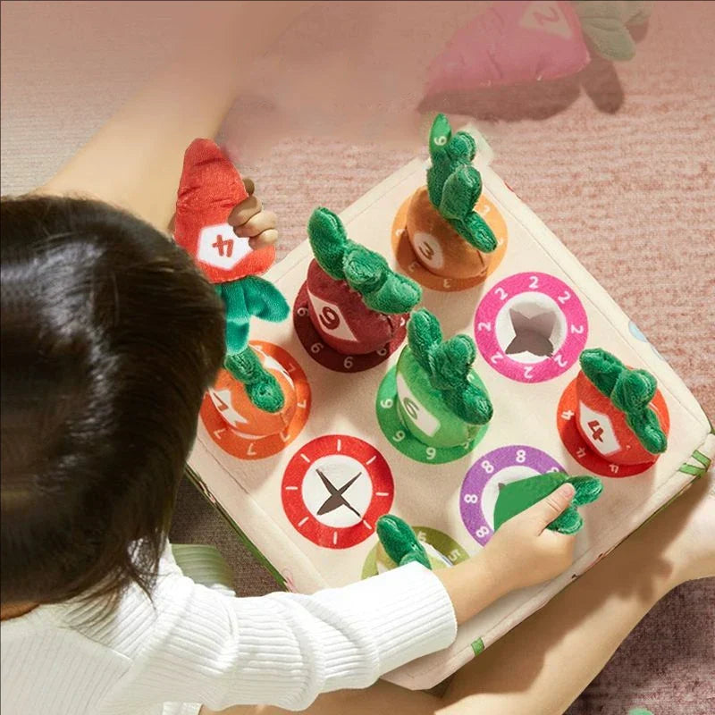 Juguete Montessori Zanahoria de Arrastre para Bebés | Educativo Sensorial