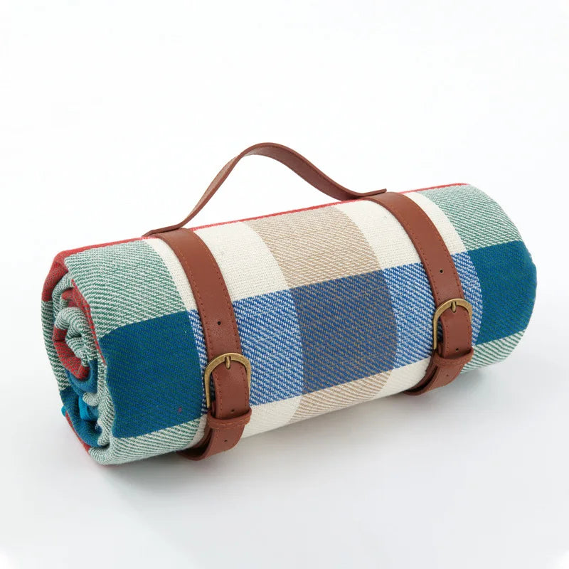 Manta de picnic impermeable con correa de cuero | Brehn