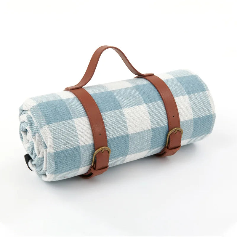 Manta de picnic impermeable con correa de cuero | Brehn