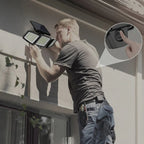 SUNDEFENSE – Luz de seguridad solar con sensor de movimiento y control remoto