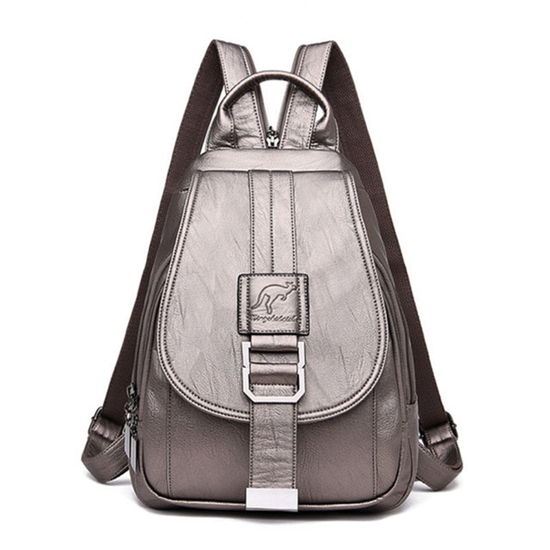 Mochila de piel para mujeres