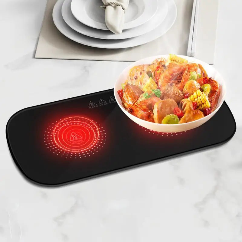 Skorter | Bandeja Térmica Eléctrica Inteligente | Control de Temperatura Ajustable | Mantiene la Comida Caliente con Placa Calentadora Constante | Esencial para Calentar Comida