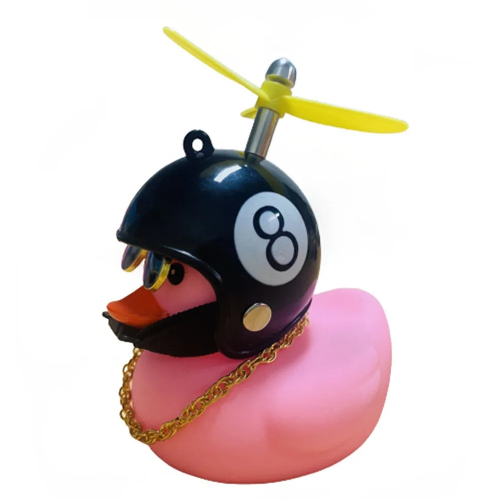 Pato de Bicicleta con Casco