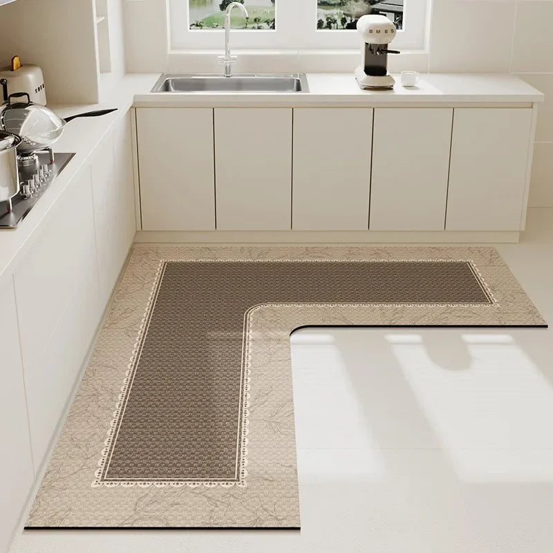 Alfombrilla de Tierra de Diatomeas en Forma de L con Base Antideslizante
