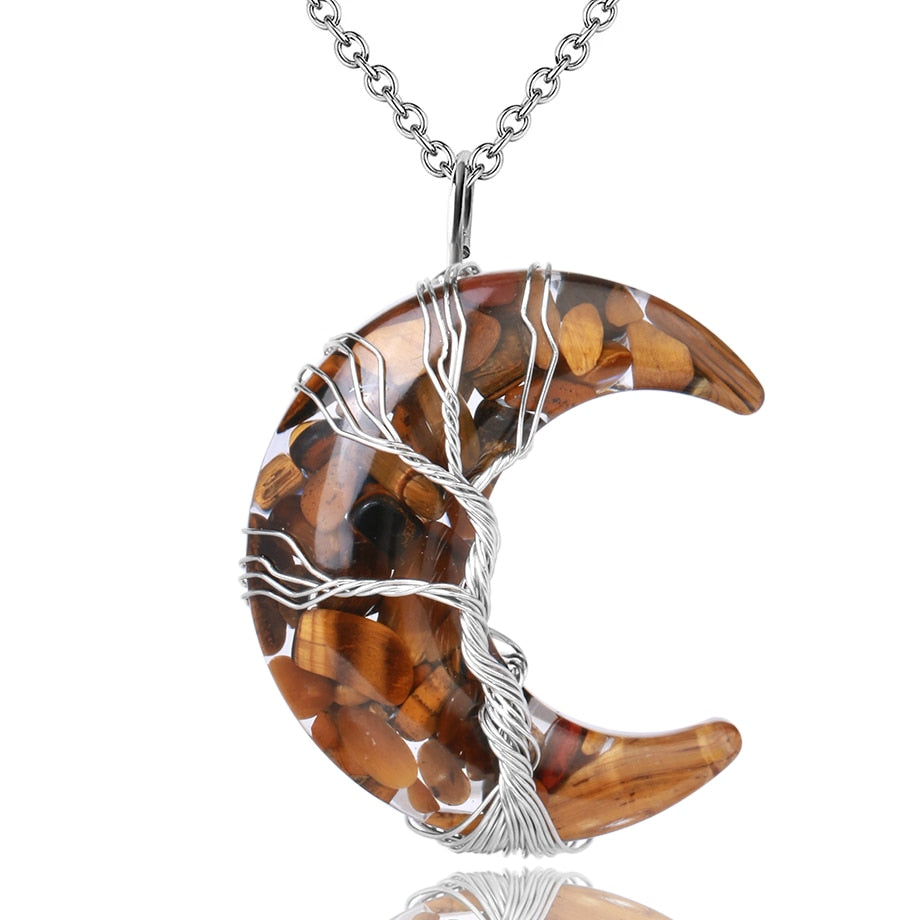 Collar del Árbol de la Vida con Media Luna