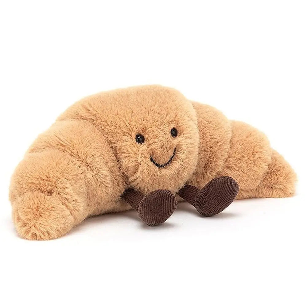 Cadeau Pop Croissant Peluche | Almohada de Pan Sonriente | Juguete de Peluche Adorable