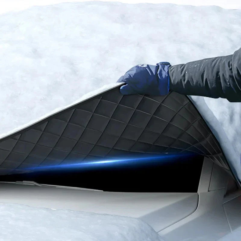 Cubierta magnética para parabrisas de automóvil FrostGuard Max | Protección contra el hielo en invierno y protección UV en verano | Impermeable y fácil de fijar