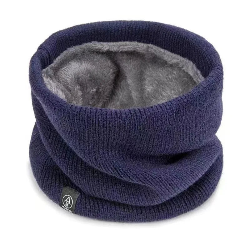ThermoKnit Pro | Bufanda tubular térmica con forro de felpa | A prueba de viento y transpirable | Protector de cuello multifuncional ajustable para hombres y mujeres
