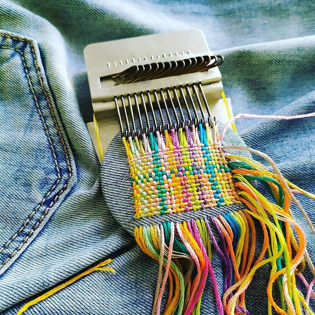 Mini máquina de telar para bordar