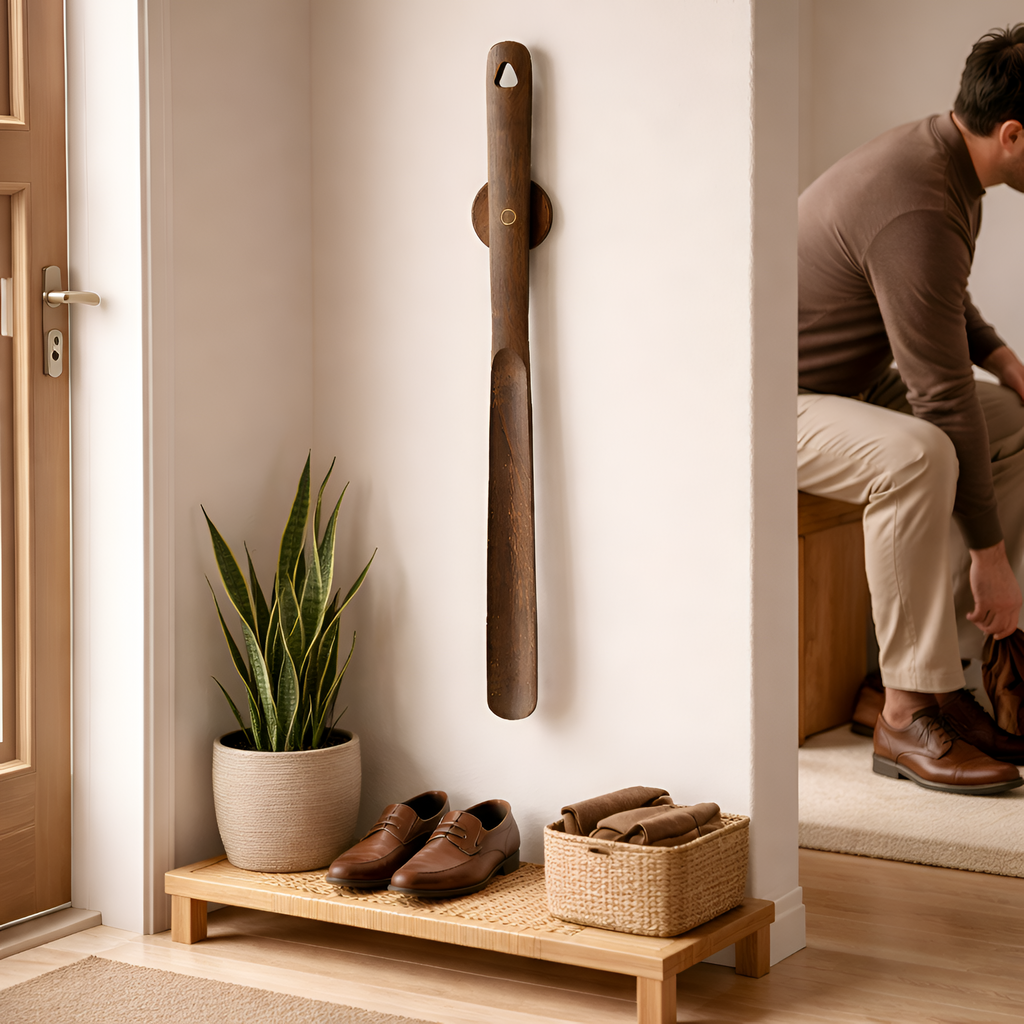 Clémence - Calzador Magnético de Madera con Mango Largo