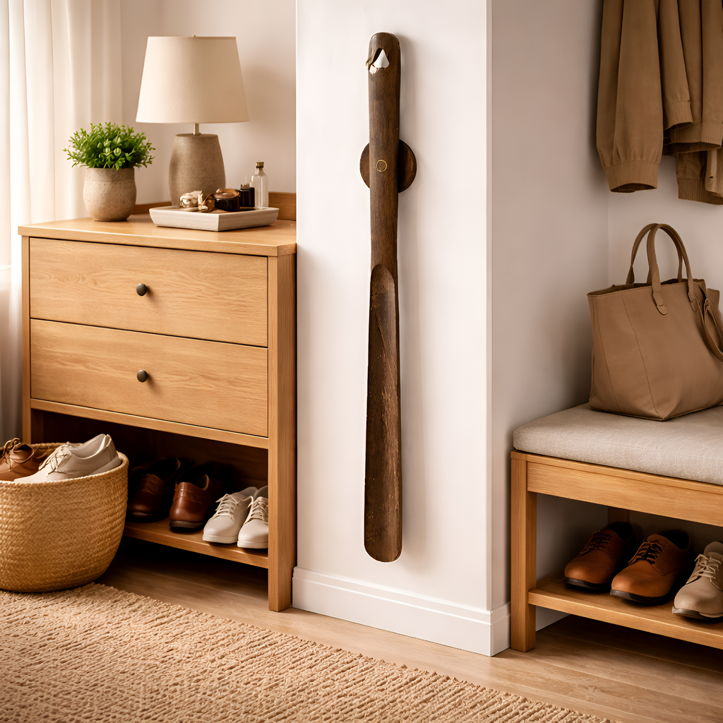 Clémence - Calzador Magnético de Madera con Mango Largo