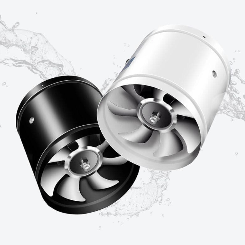 Ventilador de extracción Airvanta Leiser | Potente y silencioso | Para cocina, baño y oficina | Diferentes tamaños | Negro/Blanco