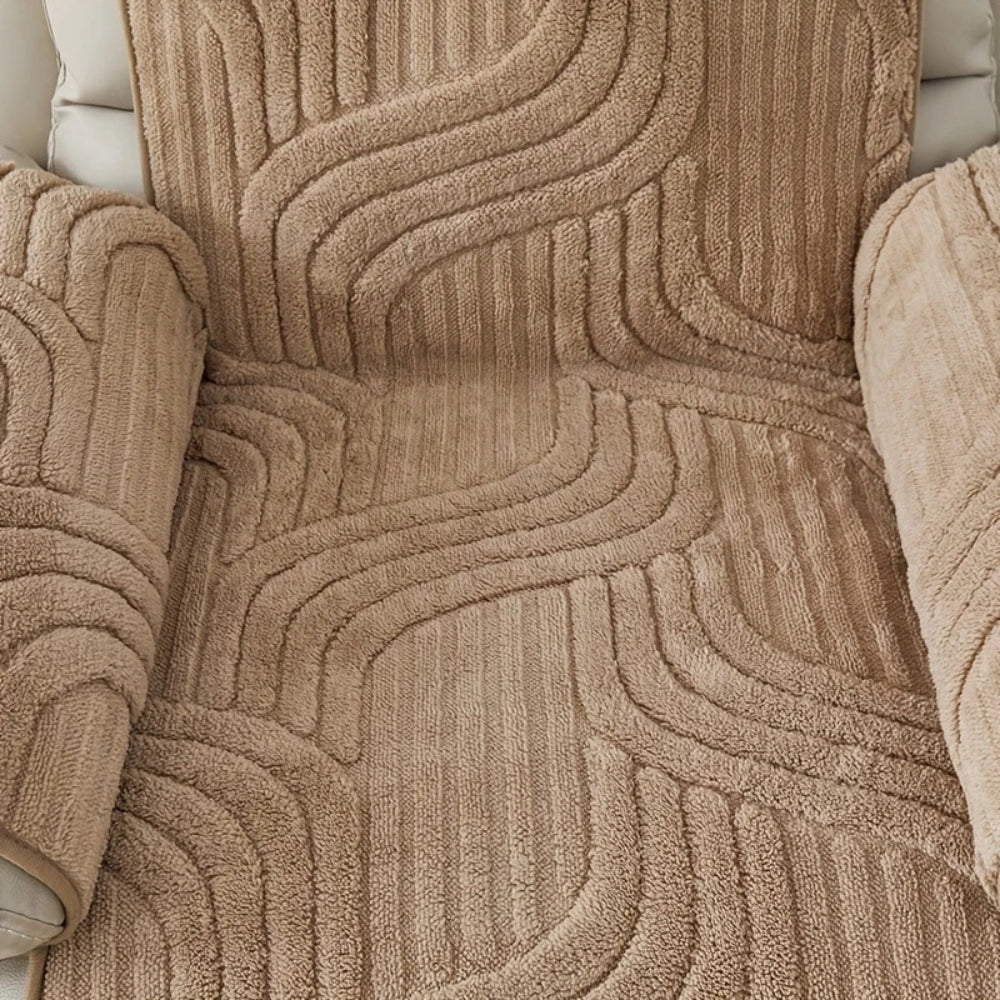 Lisslune | Funda de Sofá Recliner Antideslizante de Terciopelo Silven