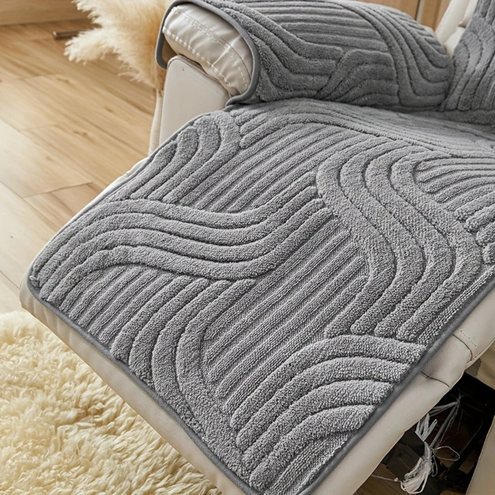 Lisslune | Funda de Sofá Recliner Antideslizante de Terciopelo Silven