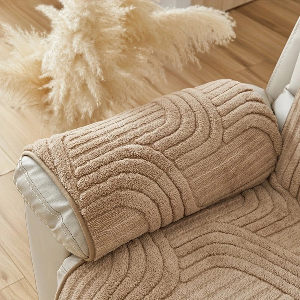 Lisslune | Funda de Sofá Recliner Antideslizante de Terciopelo Silven