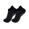 Calcetines Antideslizantes para Yoga y Pilates, Material Elástico Negro, Cómodos y Transpirables