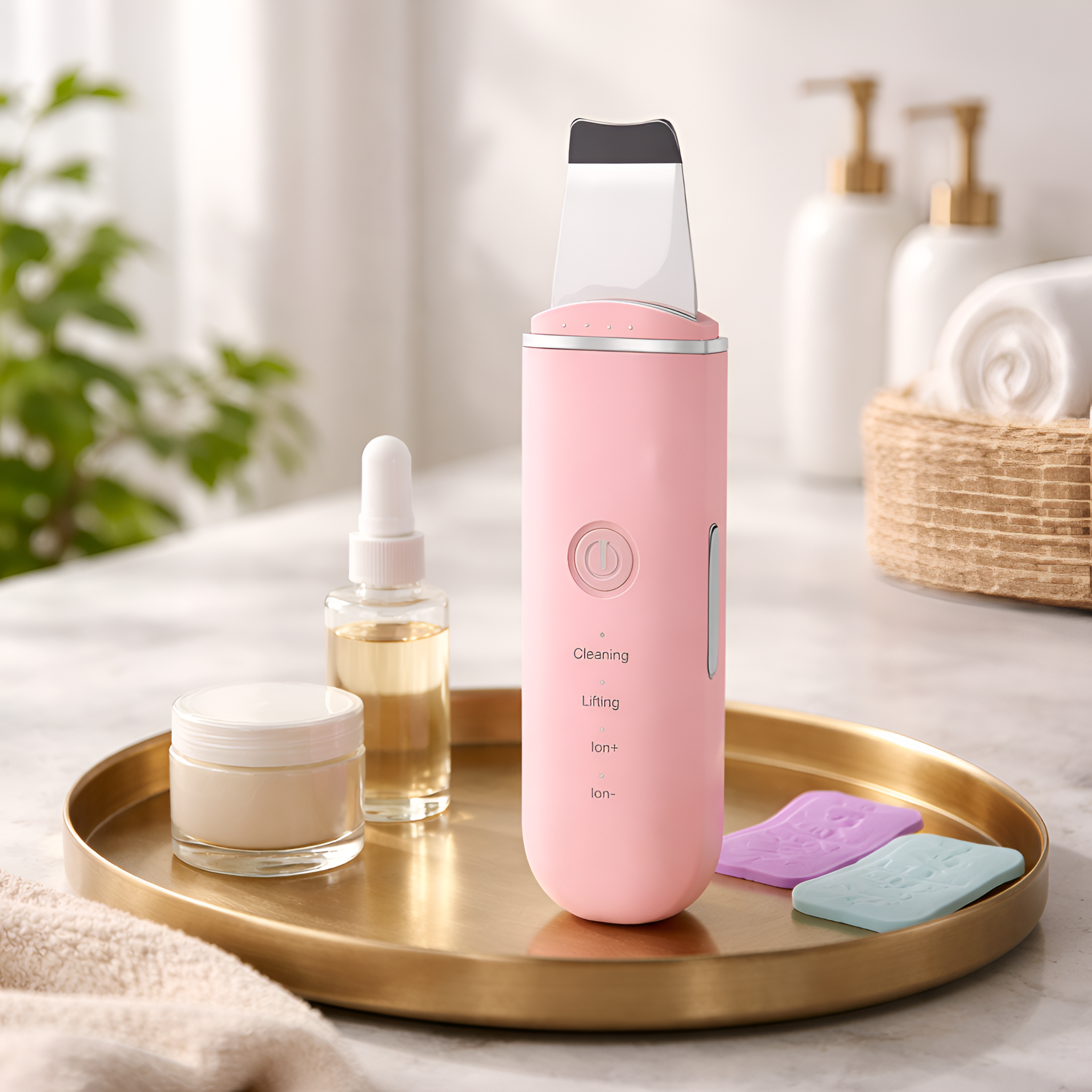 Jettson - Espátula Ultrasónica Facial Limpiadora y Extractor de Comedones