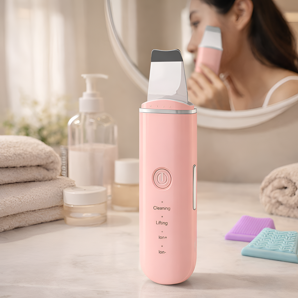 Jettson - Espátula Ultrasónica Facial Limpiadora y Extractor de Comedones