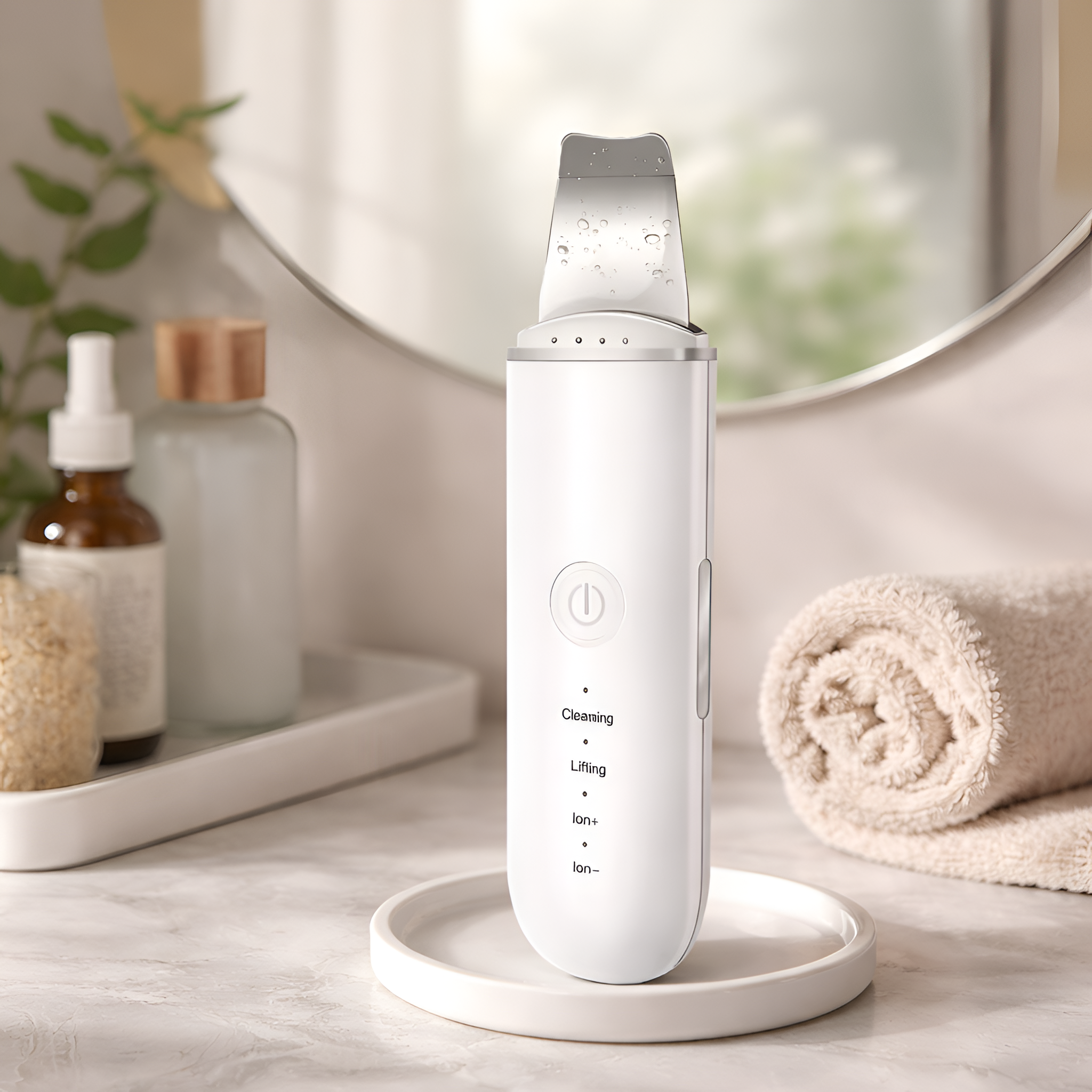 Jettson - Espátula Ultrasónica Facial Limpiadora y Extractor de Comedones