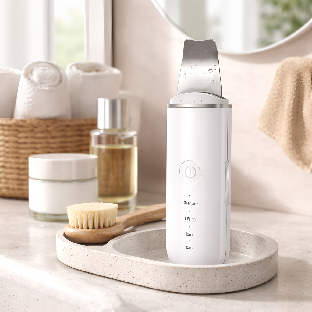 Jettson - Espátula Ultrasónica Facial Limpiadora y Extractor de Comedones