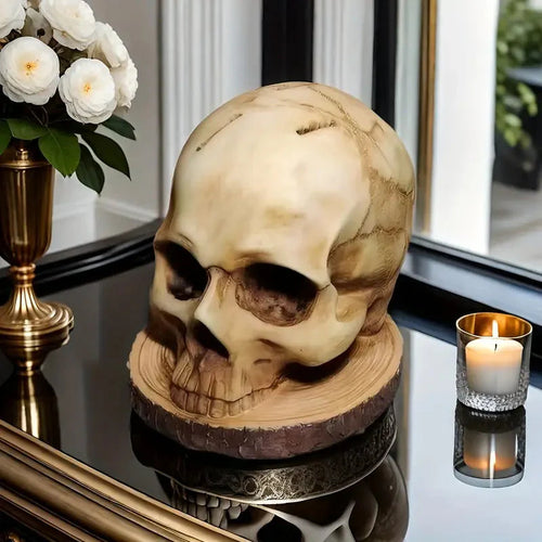 Skully - Soporte para cuchillos con calavera gótica