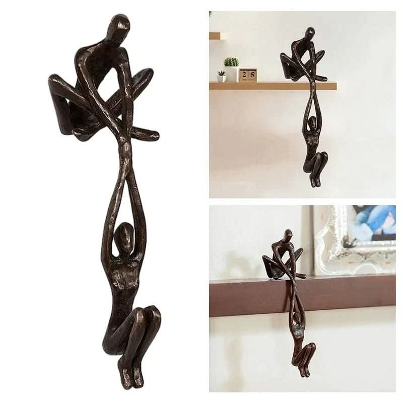 Escultura ETERNITY – Escultura decorativa de resina para amor y equilibrio