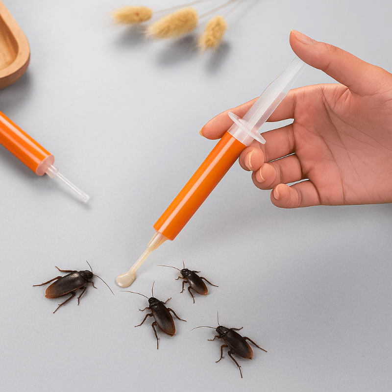 Cebo de Gel Eficaz para Cucarachas con Efecto Dominó – 3 Tubos de 10 g, Seguro y Fácil de Aplicar