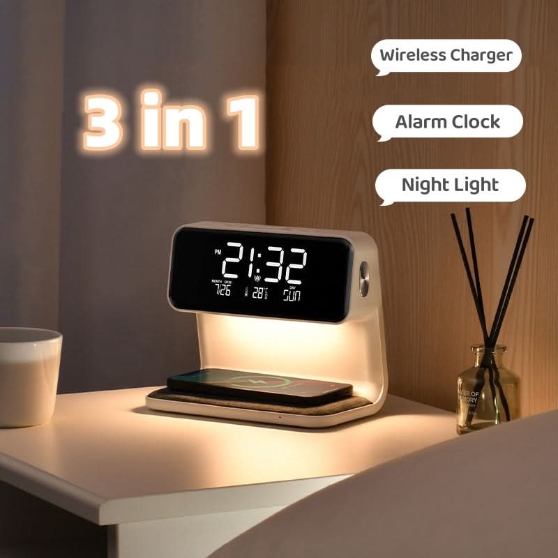KLARBLICK– Reloj despertador LCD claro y fácil de leer con función de atenuación