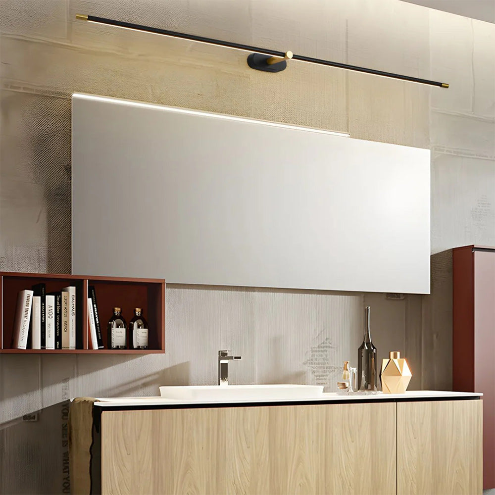 Luz de Pared LED de Hierro Elegante para Interiores de Baños Modernos