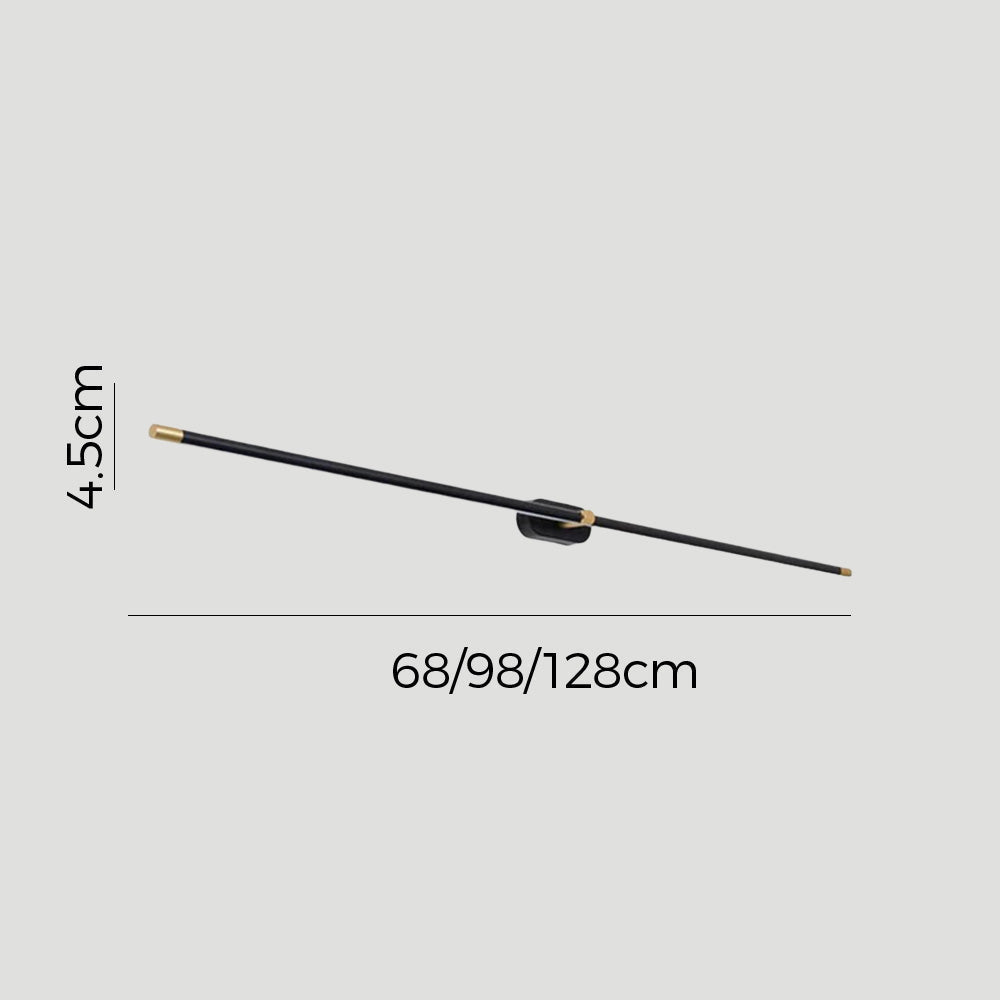 Luz de Pared LED de Hierro Elegante para Interiores de Baños Modernos
